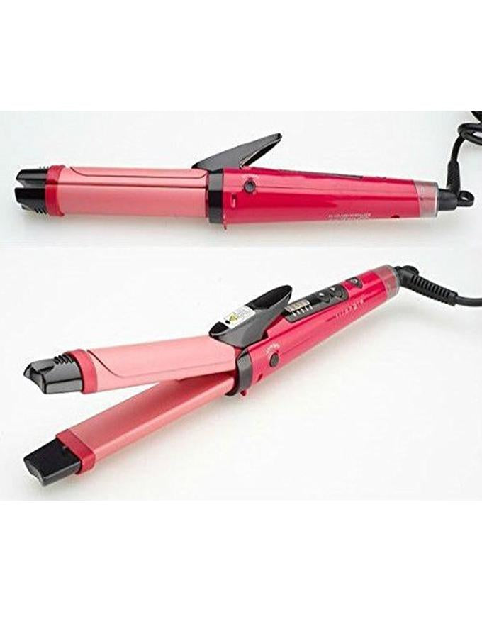 Nova 2-in-1 Hair Straightener & Curler | Model NH-2009, Quick Heat-Up Ceramic Plates for Smooth Straightening & Effortless Curls, Portable Dual-Use Styling Tool for All Hair Types