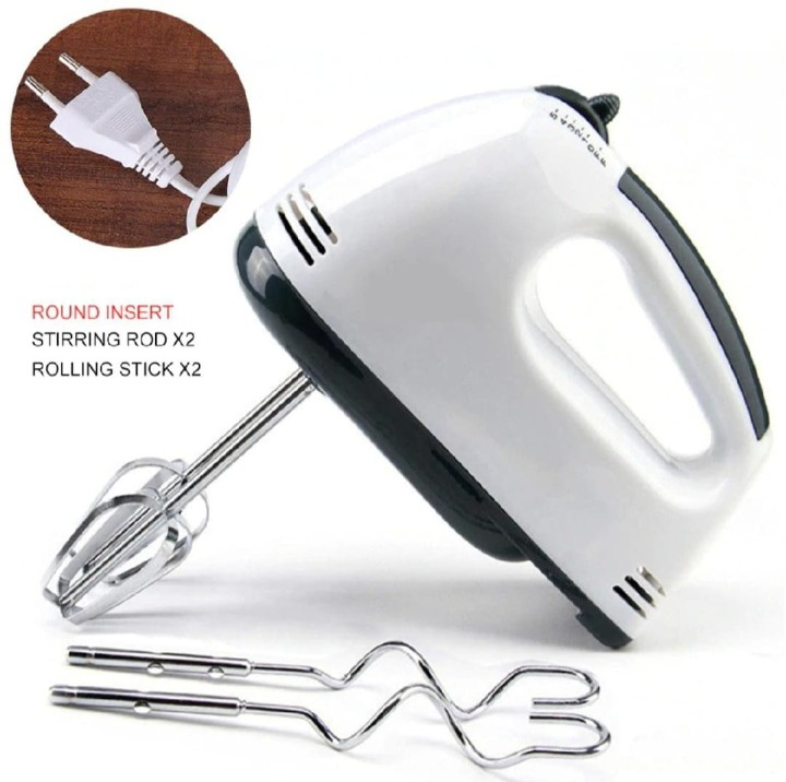 Electric Hand Mixer Beater Machine for Cake, Eggs & Baking | Handheld Egg Beater, Cake Mixer & Small Electric Mixer