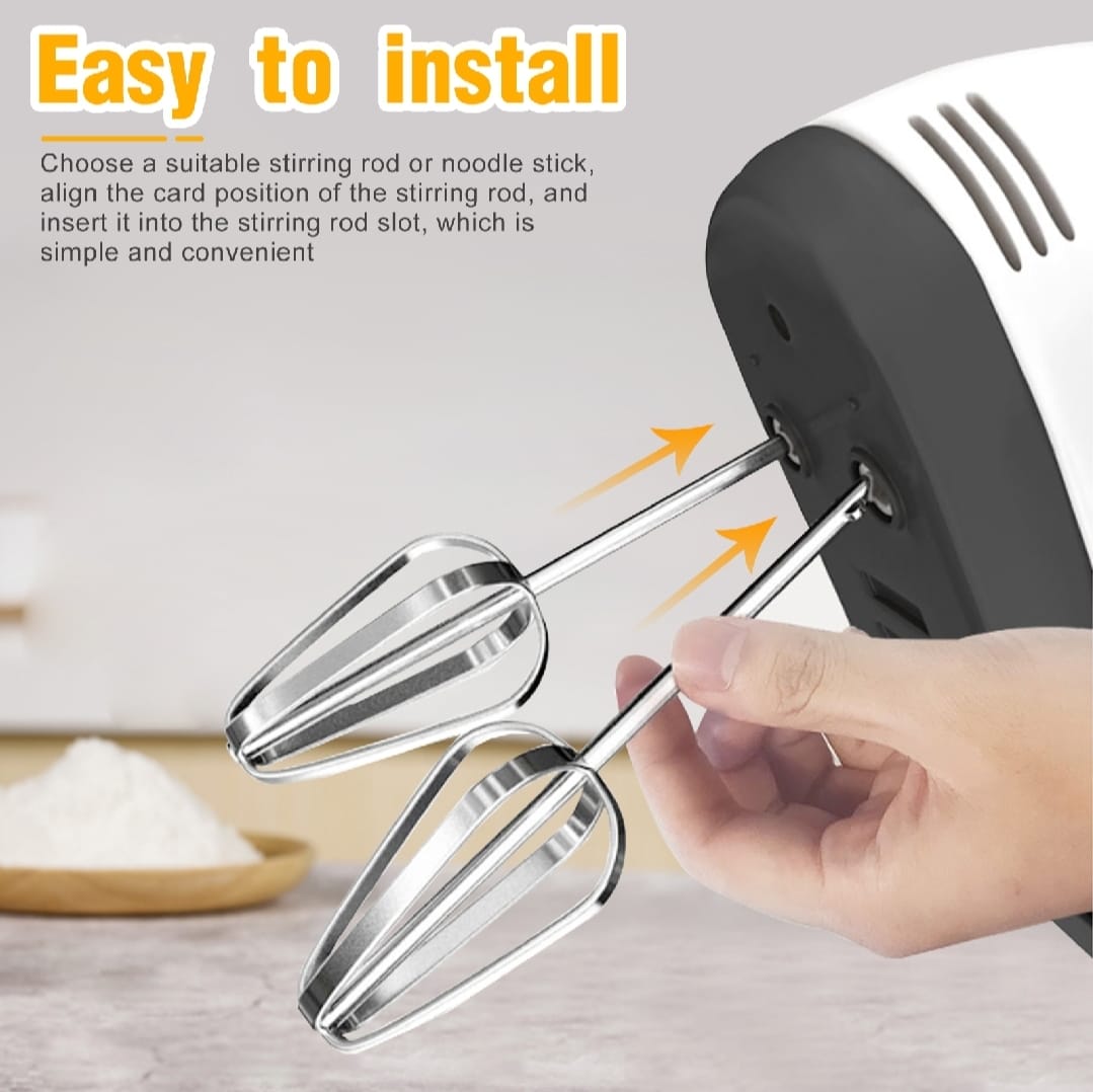 Electric Hand Mixer Beater Machine for Cake, Eggs & Baking | Handheld Egg Beater, Cake Mixer & Small Electric Mixer