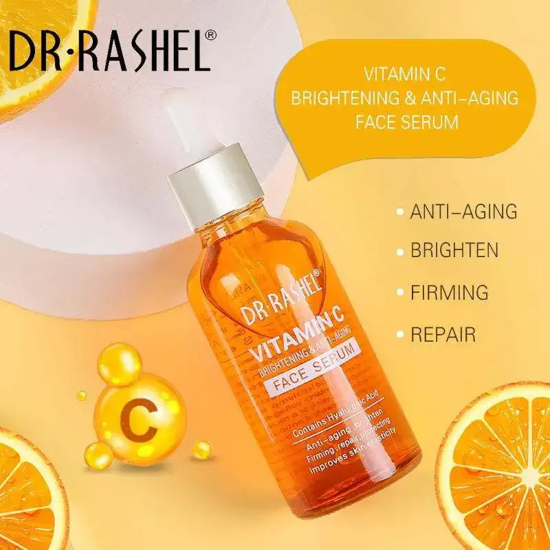 DR RASHEL Vitamin C Face Serum | Brightening & Anti-Aging Skin Care, 50ml