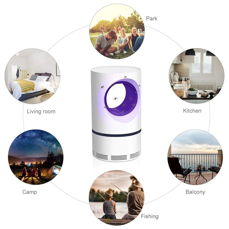 Mosquito Killer Lamp Electric Shocker Round | Powerful 360° UV Light Insect Trap for Home, Room & Outdoor Use | Safe, Silent & Eco-Friendly Bug Zapper